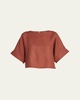 Cam Morey Antigua Flax Blouse