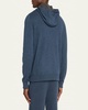 Men's Duo Cashmere Hooded Zip Sweater