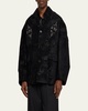 Men's Embellished Boxy Armour Tapestry Jacket