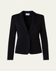 Wool Jersey Tailored Blazer Jacket