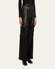 Beatriz Faux Leather Wide-Leg Cargo Pants