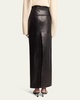 Adriana Paper Leather Maxi Skirt