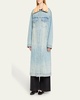 Kat Long Denim Trucker Coat