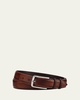 Men's 35mm Burnished Leather Belt