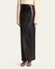 Adriana Paper Leather Maxi Skirt