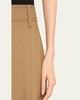 Mid-Rise Pleat Front Trousers