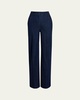 High Rise Denim Trousers