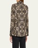 Sarai Floral-Print Single-Button Jacket