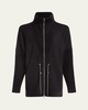 Palen Longline Zip-Front Jacket