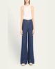 Ms. Onassis V-High Rise Wide-Leg Jeans