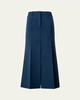 Long Wool Double-Face High Slit Skirt