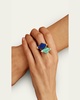 Deco Rombo Ring with Lapis Lazuli