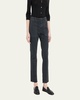 Jenna Cropped Raw-Edge Pants