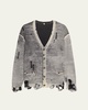 Distressed Boyfriend Cardigan