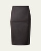 Nappa Leather Pencil Skirt