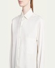 Andre Button Down Silk Blouse