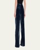 Kerry Slim Straight-Leg Crepe Pants