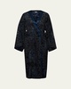 Marlene Damask-Print Kimono Robe