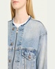 Zip-Up Denim Trucker Jacket