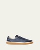 Denim Low-Top Tennis Sneakers