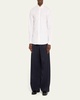 Men's Wide-Leg Wool Trousers