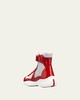 Men's America's Cup Patent Leather High-Top Sneakers