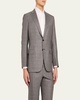 Men's Wool-Silk Plaid Suit