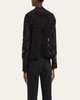 Elian Open-Front Floral Lace Jacket