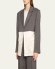 Combo Classic Blazer with Silk Insert