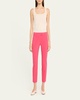 Frankie Straight-Leg Cotton-Stretch Cropped Pants