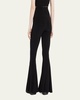 Fishtail High-Waisted Flare Pants