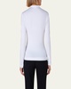 Long-Sleeve Cotton Jersey-Back Blouse