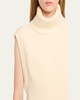 Maple Wool & Cashmere Sleeveless Turtleneck Top