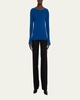 Mercer Flare-Sleeve Ribbed Wool Sweater