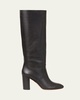 Goldy Leather Knee Boots