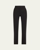 Chio Stretch Wool Crepe Straight Leg Pants