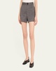 Tailored Mini Wool Shorts