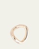 18K Rose Gold Wave Bangle with Cognac Diamonds, Left Wrist