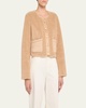 Lully Collarless Sherpa Jacket