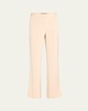 Alaska Straight-Leg Stretch Silk Pants