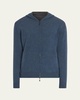 Men's Duo Cashmere Hooded Zip Sweater