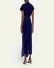 Stella Velvet Long Ruched Dress