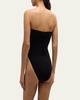 Marissa Strapless Shirred One-Piece Swimsuit