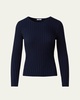 Merino Wool Ribbed Knit Sweater