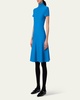 Short Mock-Neck Ribbed Wool Dress