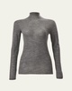 Wool Sheer Knit Turtleneck