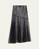 Sheer Bias Cut Maxi Skirt