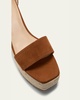 Gianna Suede Platform Espadrilles