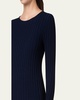 Merino Wool Ribbed Knit Sweater