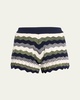 Katharine Wavy Knit Shorts